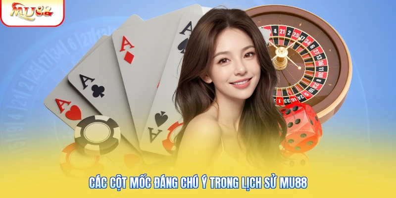 Lịch Sử Của Mu88 | Nguồn Gốc Nhà Cái Uy Tín Bậc Nhất Châu Á 1 Các cột mốc đáng chú ý trong lịch sử Mu88